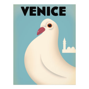Vintages Reiseplakat in Venedig Fotodruck