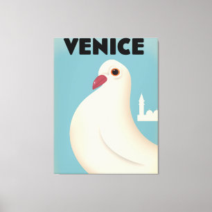 Vintages Reiseplakat in Venedig Leinwanddruck