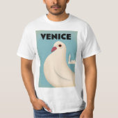 Vintages Reiseplakat in Venedig T-Shirt (Vorderseite)