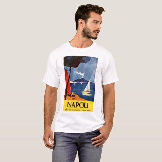 Vintages Reiseplakat Italiens Neapel T-Shirt