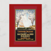 Vintages Reiseplakat Kunst und Kultur Postkarte (Vorderseite)