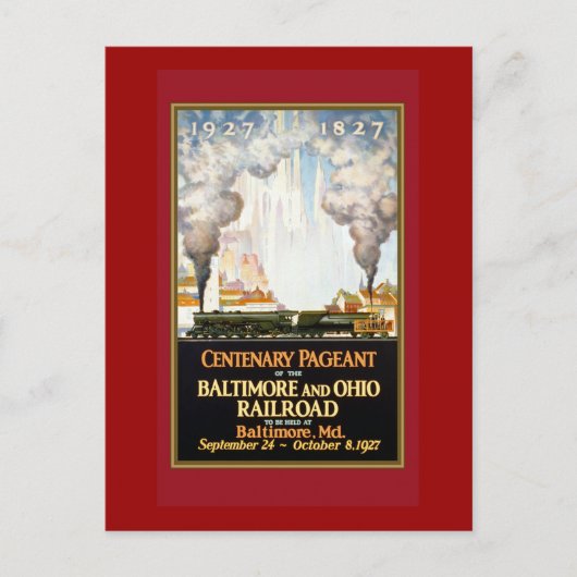 Vintages Reiseplakat Kunst und Kultur Postkarte (Vorderseite)