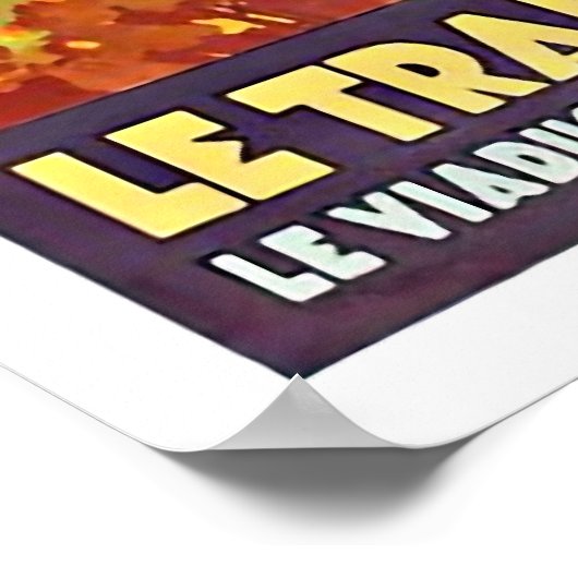 Vintages Reiseplakat "Le Transpyrénéen" Poster (Ecke)