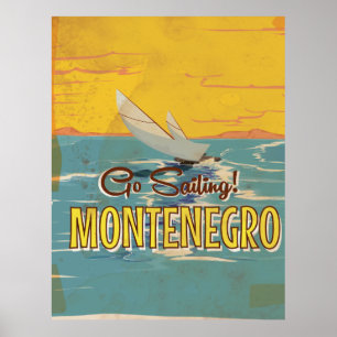 Vintages Reiseplakat Montenegros Poster