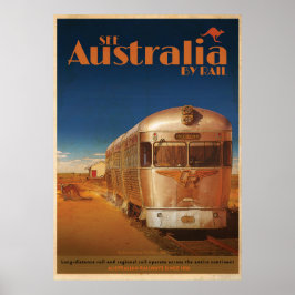 Vintages Reiseplakat nach Australien Poster