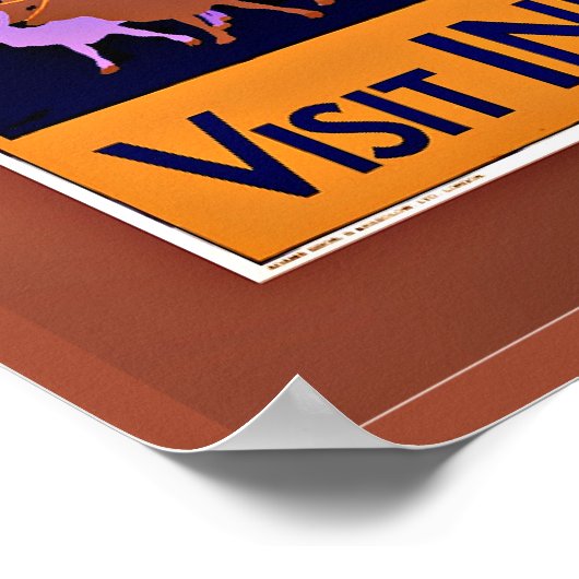 Vintages Reiseplakat Poster (Ecke)