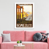 Vintages Reiseplakat Rom Italien oder Roma Italien Leinwanddruck (Insitu (Wohnzimmer))