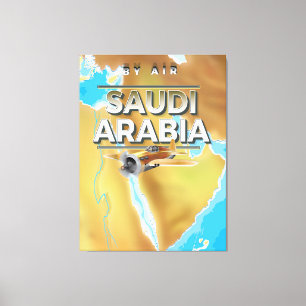 Vintages Reiseplakat Saudi-Arabien Leinwanddruck