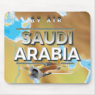 Vintages Reiseplakat Saudi-Arabien Mousepad