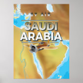 Vintages Reiseplakat Saudi-Arabien Poster (Vorne)