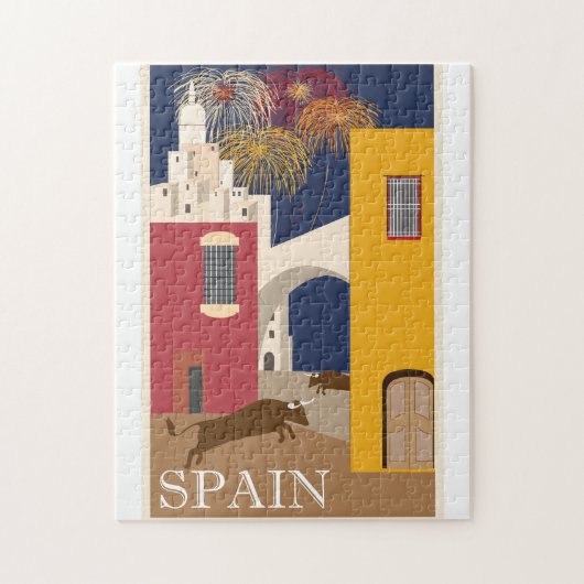 Vintages Reiseplakat Spaniens Puzzle (Vertikal)