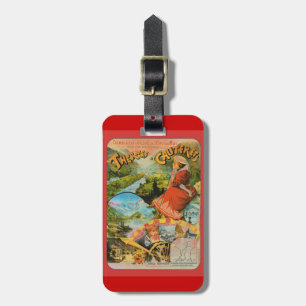 Vintages Reiseplakat, Thermes de Cauterets Gepäckanhänger