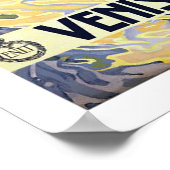 Vintages Reiseplakat Venedig Italien Poster (Ecke)