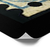 Vintages Reiseplakat von British Columbia Poster (Ecke)