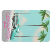 Vintages Reiseplakat von Clearwater Florida Magnet (Horizontal)