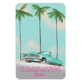 Vintages Reiseplakat von Clearwater Florida Magnet (Vertikal)