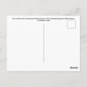 Vintages Reiseplakat von Washington Postkarte (Rückseite)