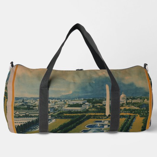 Vintages Reiseplakat Washington DC Duffle Bag (Vorderseite)