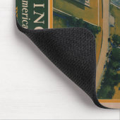 Vintages Reiseplakat Washington DC Mousepad (Ecke)