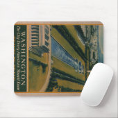 Vintages Reiseplakat Washington DC Mousepad (Mit Mouse)