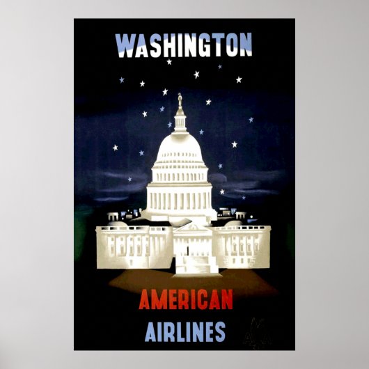 Vintages Reiseplakat Washington DC Poster (Vorne)