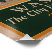 Vintages Reiseplakat Washington DC Poster (Ecke)