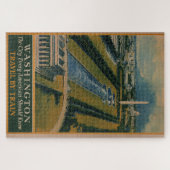 Vintages Reiseplakat Washington DC Puzzle (Horizontal)