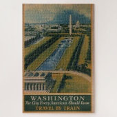 Vintages Reiseplakat Washington DC Puzzle (Vertikal)