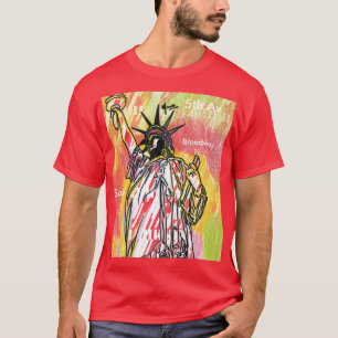 Vintages Reiseplakatfreiheitsstatue NYC Shirt