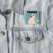 Vintages Reiseposter Mouse Pad Bever in Venedig Button (Beispiel)