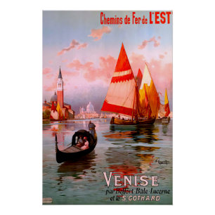 Vintages Reiseposter von Venedig Poster