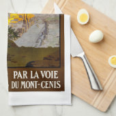 Vintages Reisetagebuch für Rom, Italien oder Roma  Geschirrtuch (Viertel Falte)