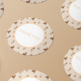 Vintages Reiten Vielen Dank für Ihr Interesse Runder Aufkleber