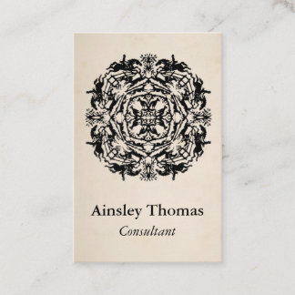 Vintages Reiterkaleidoskop Visitenkarte