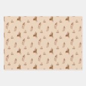 Vintages Reitmuster Geschenkpapier Set (Vorderseite 2)