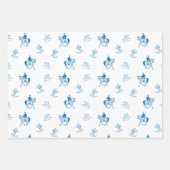 Vintages Reitmuster Geschenkpapier Set (Vorderseite 3)