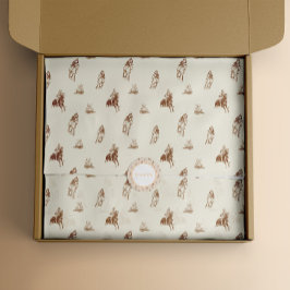 Vintages Reitmuster Seidenpapier