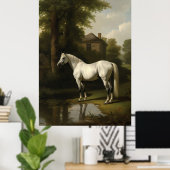 Vintages Reitpferd Poster (Heimbüro)