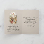 Vintages religiöses Gebet zu Ostern Feiertagskarte (Innenseite)