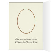 Vintages religiöses Herz Jesus floralkatholische (Innen (Links))