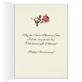 Vintages religiöses Herz Jesus Jubiläum katholisch (Innen (Rechts))