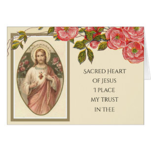 Vintages religiöses Jesus florales Elegant