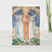 Vintages religiöses Ostern Feiertagskarte (Vorderseite)