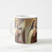 Vintages religiöses Ostern, Nu mit Kreuz Kaffeetasse (Vorderseite Links)