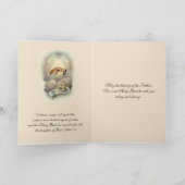 Vintages religiöses Sacrament Taufe Baby Einladung (Innenseite)