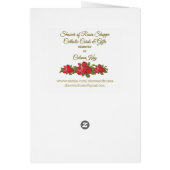 Vintages religiöses St. Rita von Cascia Gebet (Hinten)