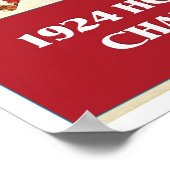 Vintages Rennen 1924 Poster (Ecke)