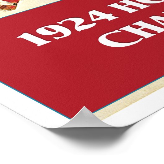 Vintages Rennen 1924 Poster (Ecke)