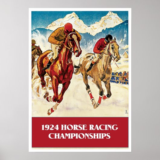 Vintages Rennen 1924 Poster (Vorne)