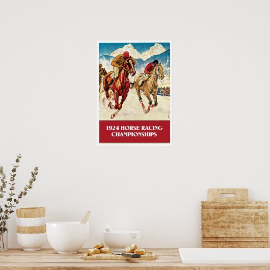 Vintages Rennen 1924 Poster (Küche)